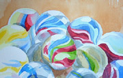 Marbles in watercolour