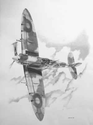 aviation art, Spitfire