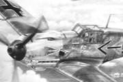 aviation art Bf109 Helmut Wick