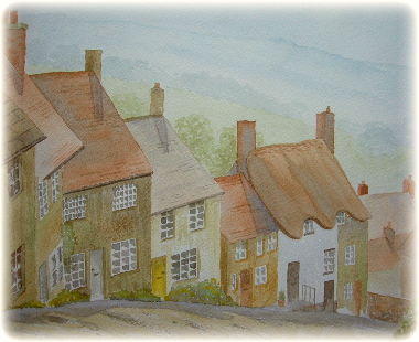 learn Watercolour, watercolour tutorial, perspective, shaftesbury