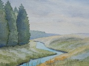 watercolour painting, Butterburn
